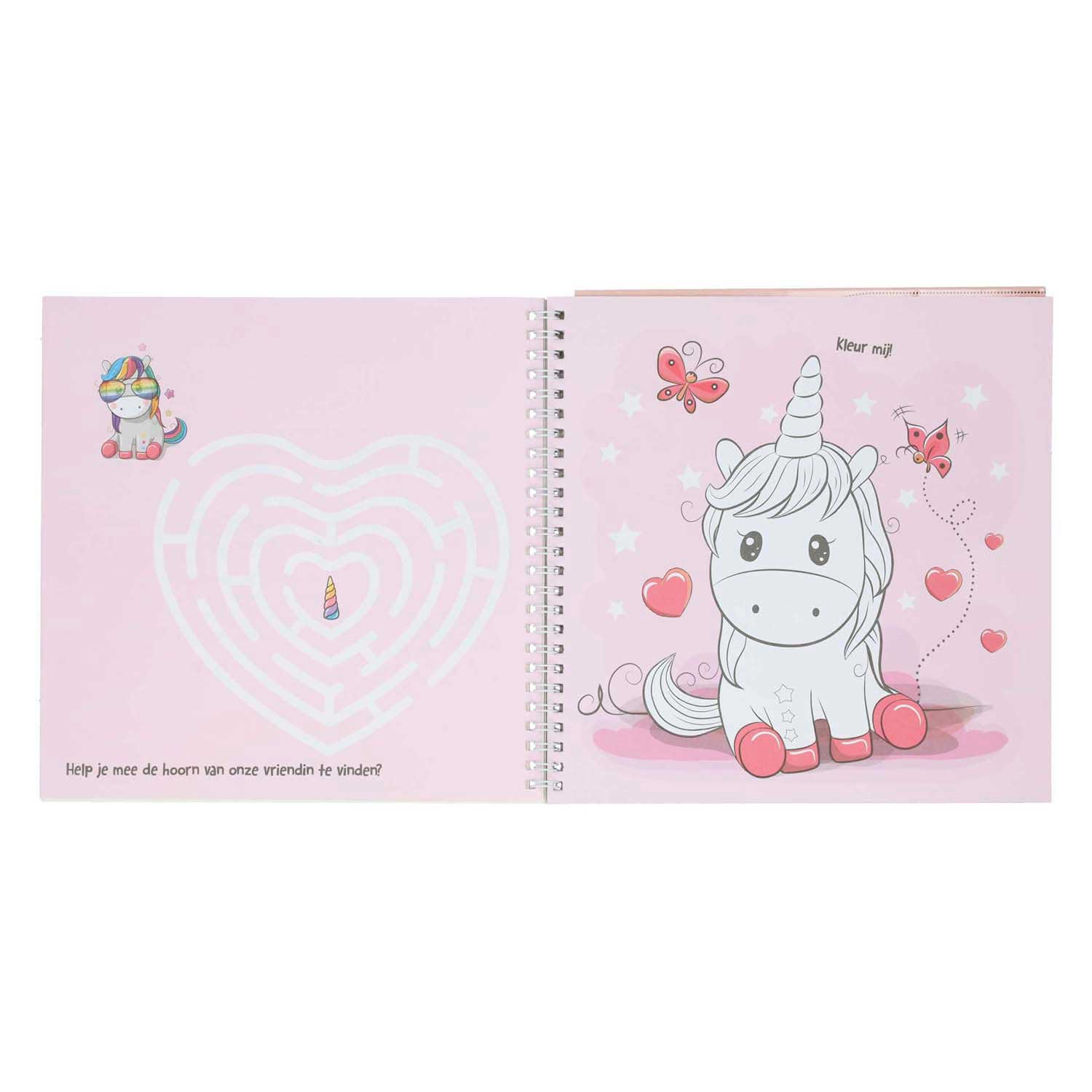 Sticker- en Sjablonenboek Ik hou van Unicorns