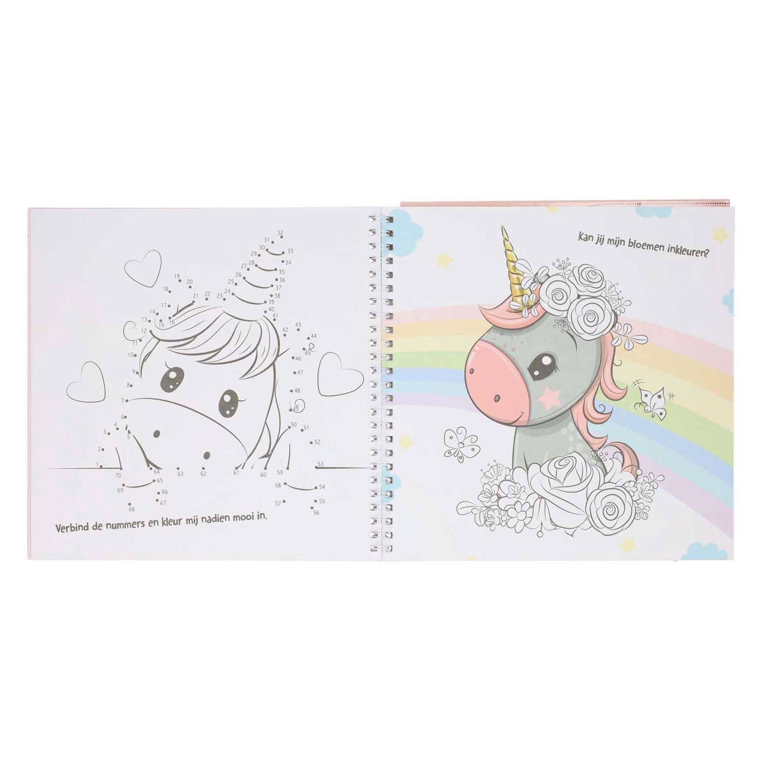 Sticker- en Sjablonenboek Ik hou van Unicorns