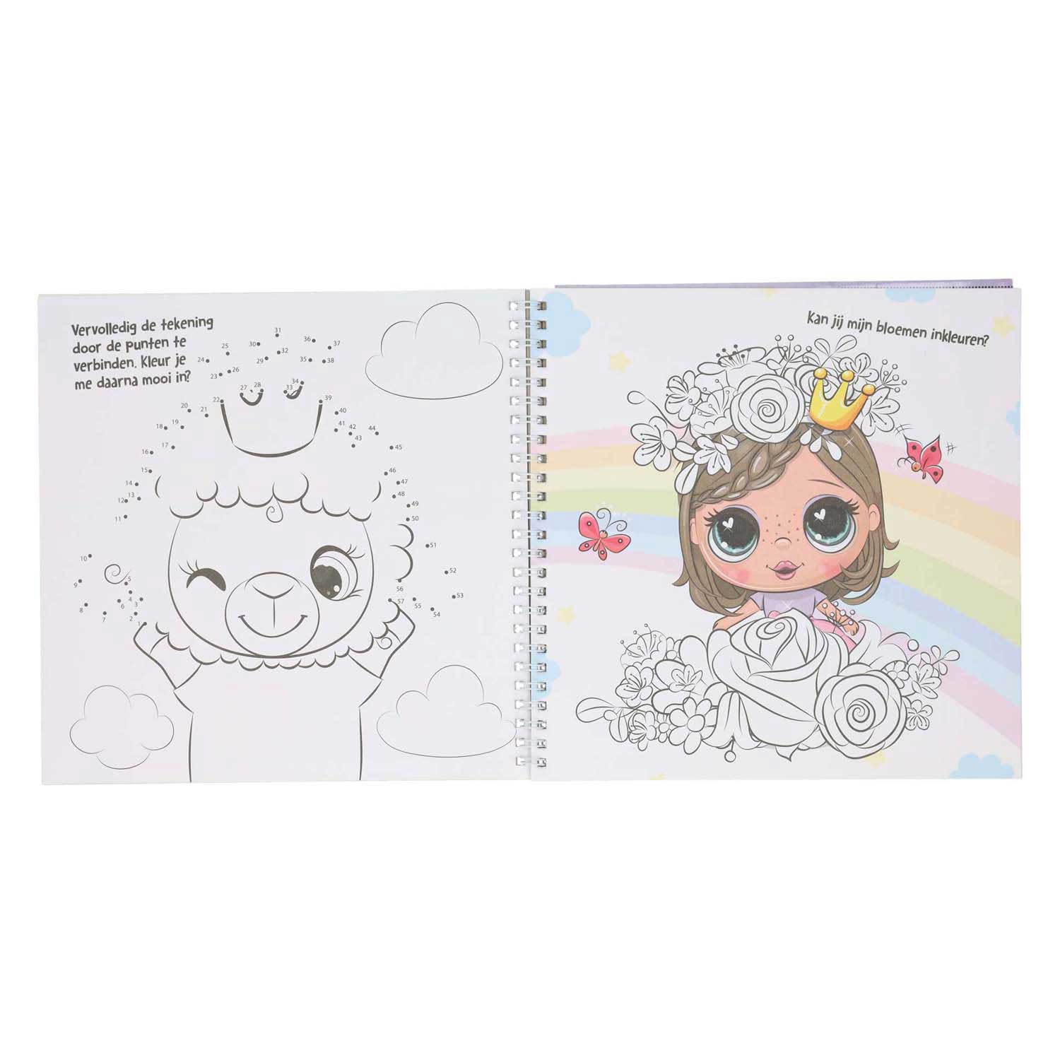 Sticker- en Sjablonenboek Ik hou van Prinsessen
