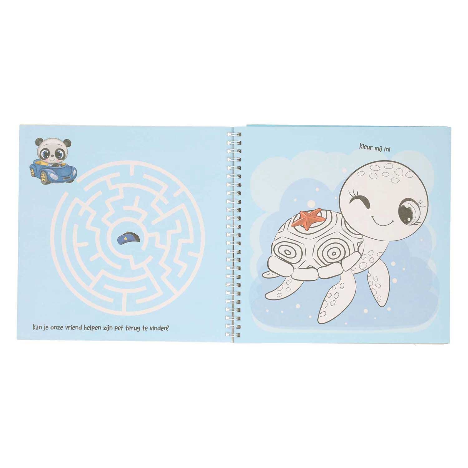 Sticker- en Sjablonenboek Ik hou van Dieren
