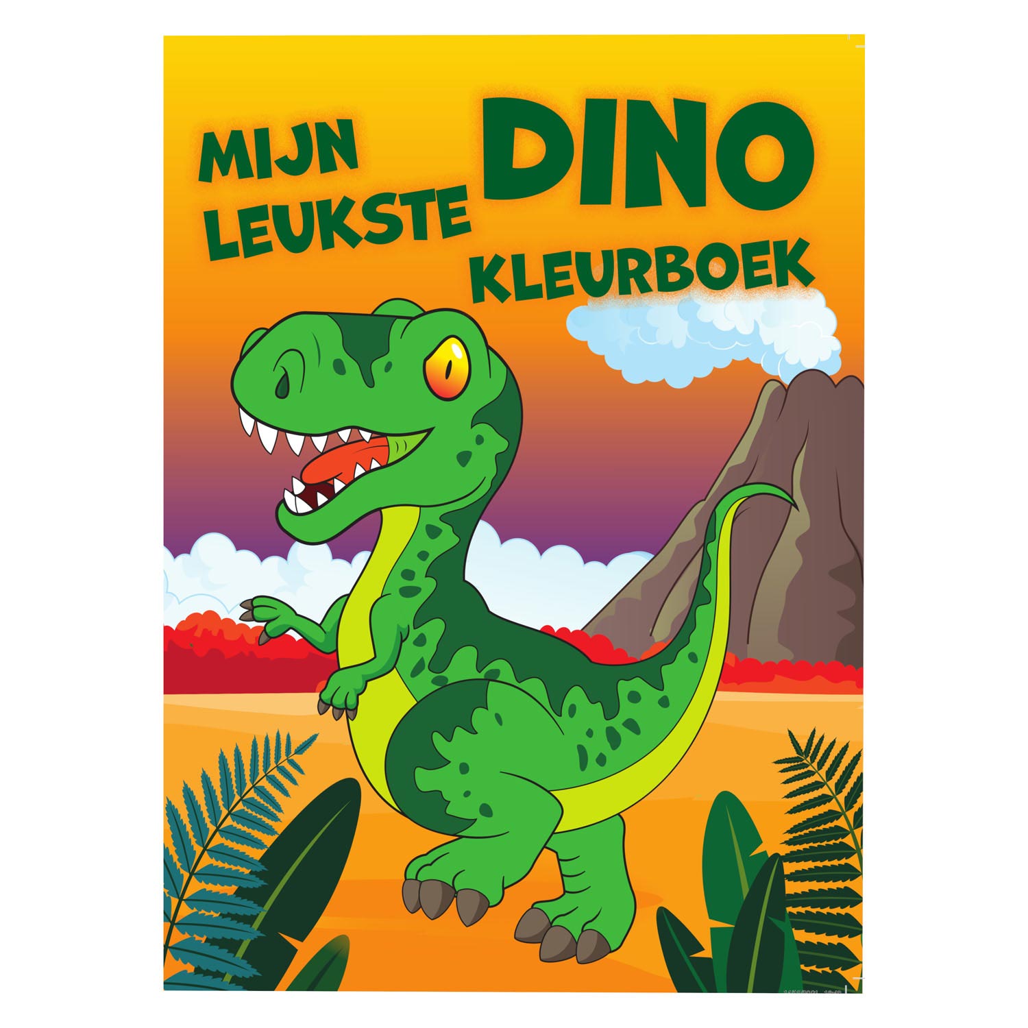 Mon livre de coloriage Dino le plus mignon, 48 pages.