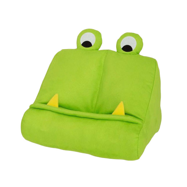 Boekenkussen Groen Monster - Boekensteun en Tablethouder