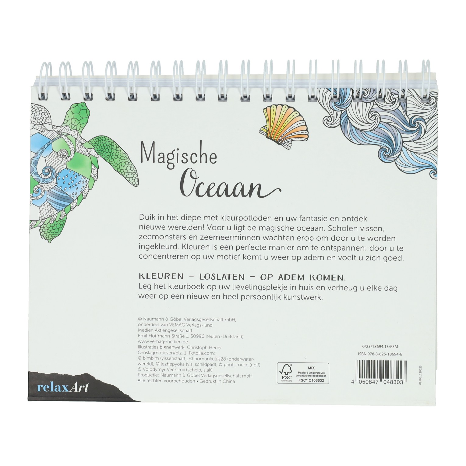 Magische Oceaan kleuren en ontspannen - Kleurboek
