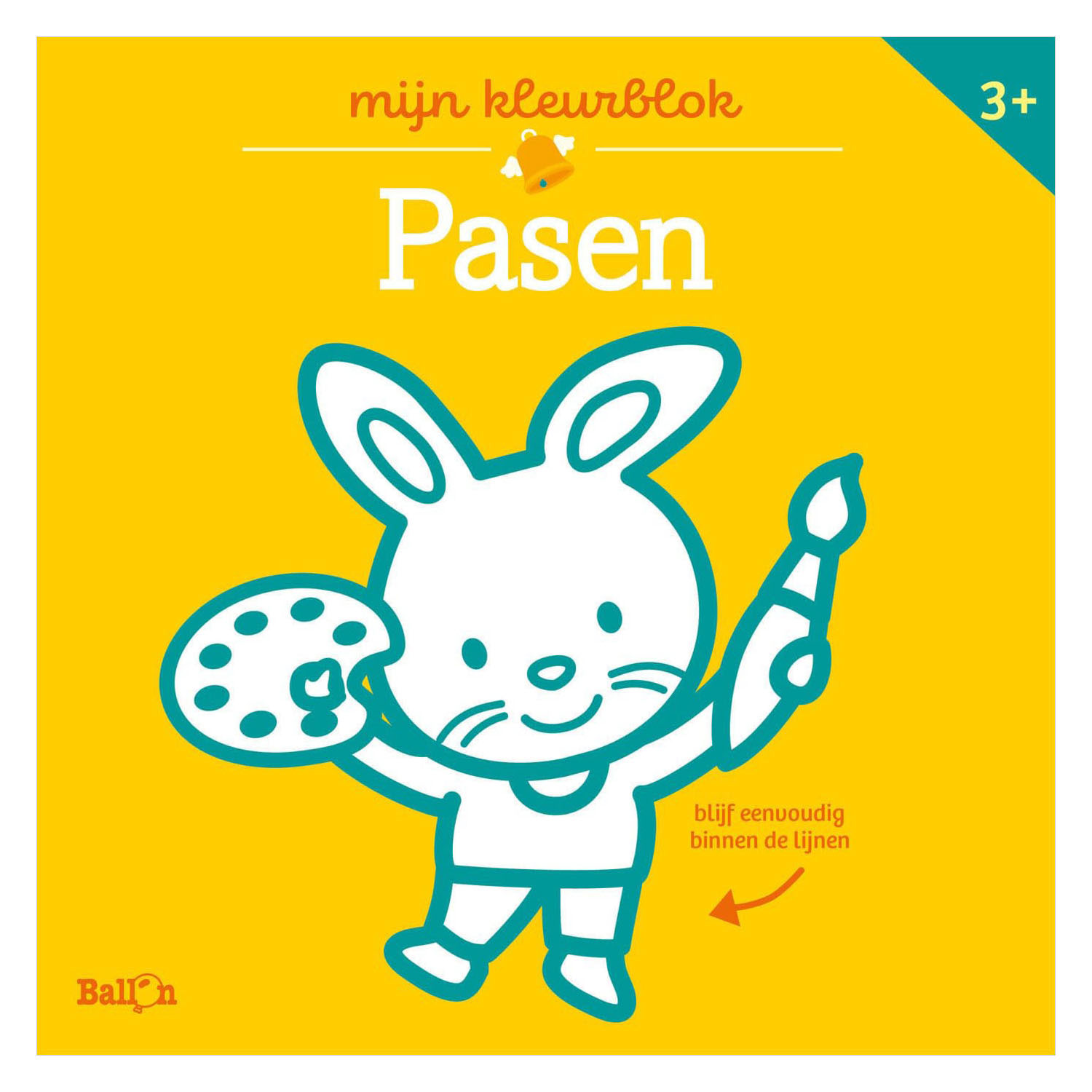 Kleurblok Junior - Pasen (dikke lijnen)