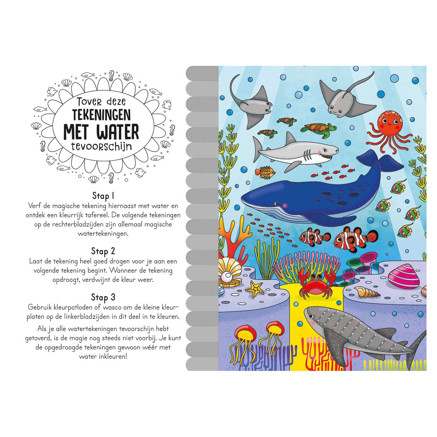 Magisch waterkleurboek - In de zee