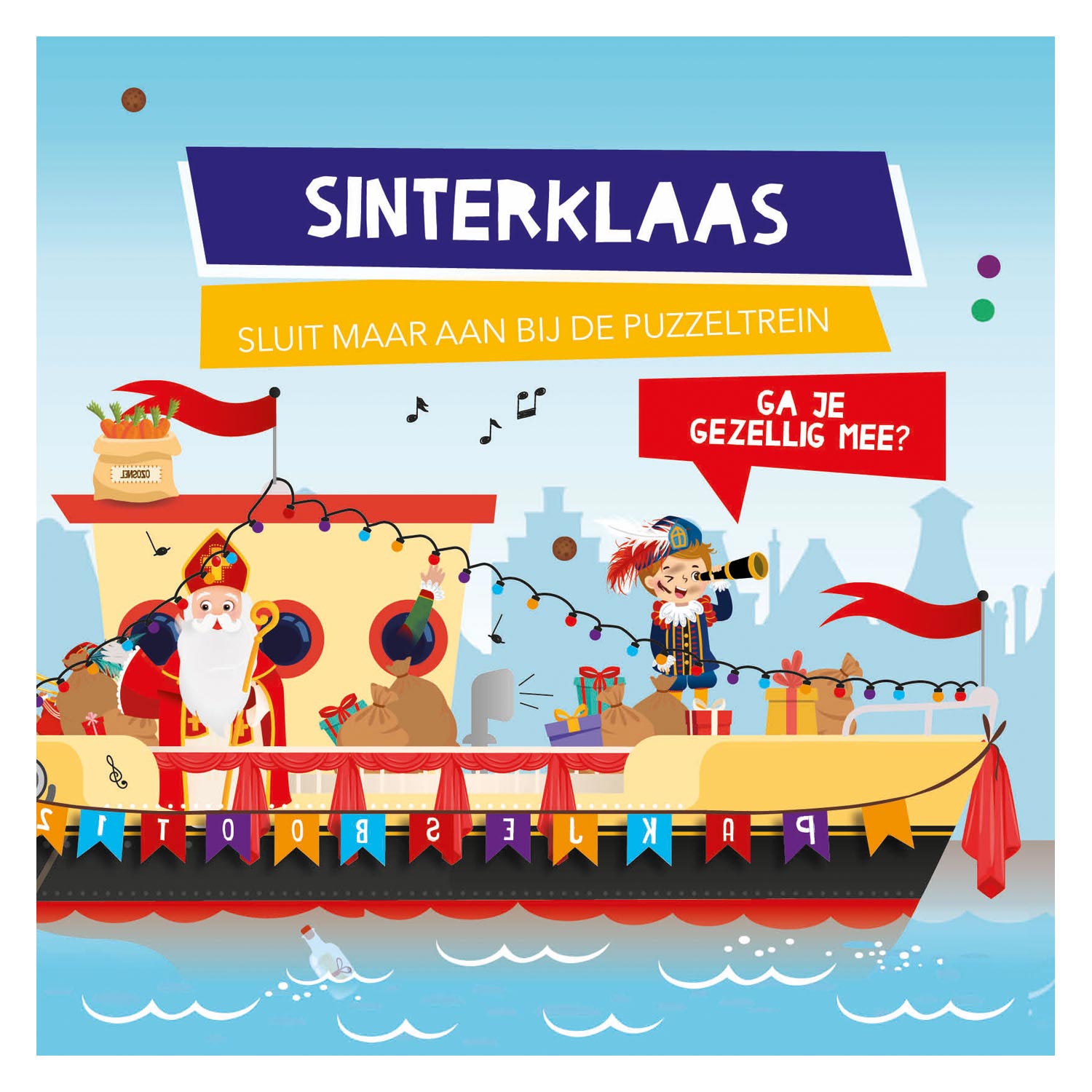 Livre et puzzle Train Sinterklaas