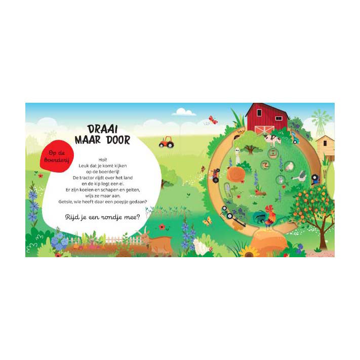 Draai Maar Door - Boerderij Kartonboek Draai Maar Door - Boerderij Kartonboek