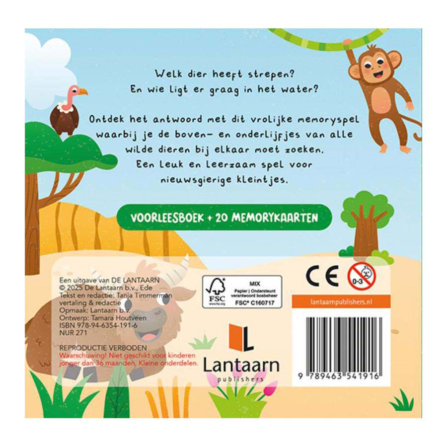 Kannst du mich finden? Vorlesebuch „Wildtiere“ und 20 Memokarten