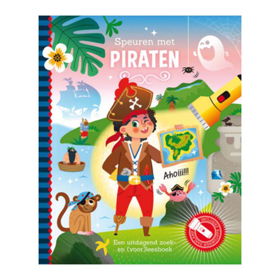 Speuren met Piraten Zoekboek met Kartonnen Zaklamp