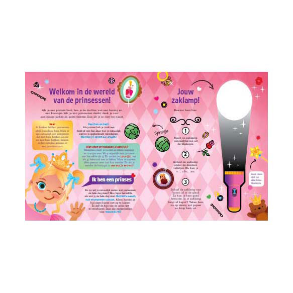 Speuren met Prinsessen Zoekboek met Kartonnen Zaklamp Speuren met Prinsessen Zoekboek met Kartonnen Zaklamp