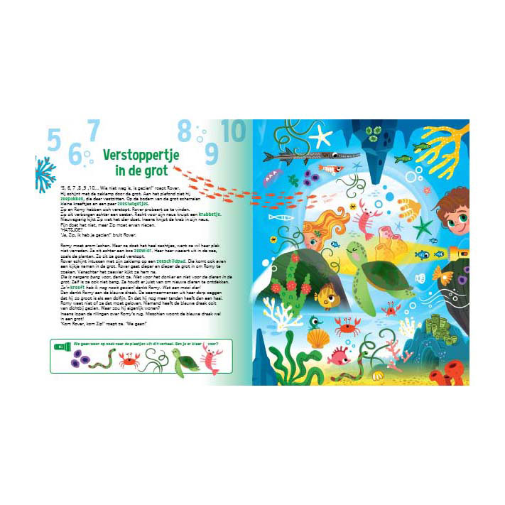 Speuren Naar Zeemeerminnen Zoekboek met Kartonnen Zaklamp
