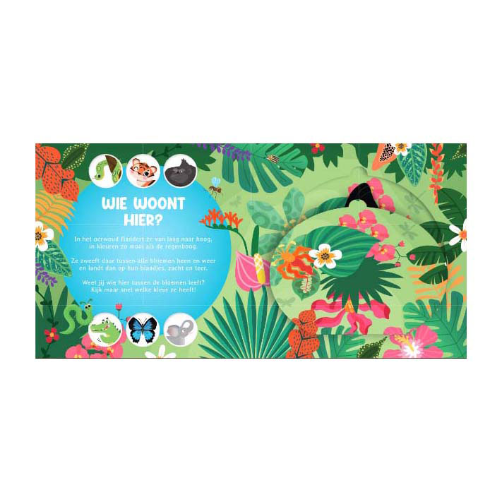 Wie Woont Hier? In de Jungle Flapjesboek Wie Woont Hier? In de Jungle Flapjesboek