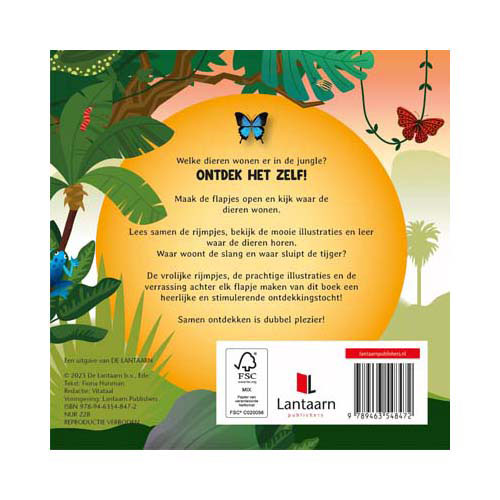 Wie Woont Hier? In de Jungle Flapjesboek