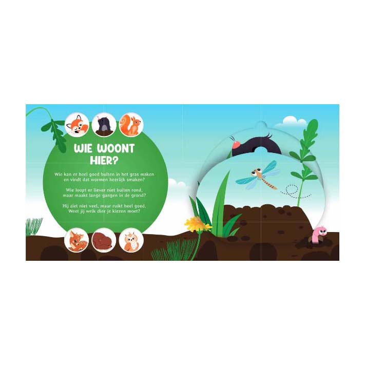 Wie Woont Hier? In het Bos Flapjesboek Wie Woont Hier? In het Bos Flapjesboek