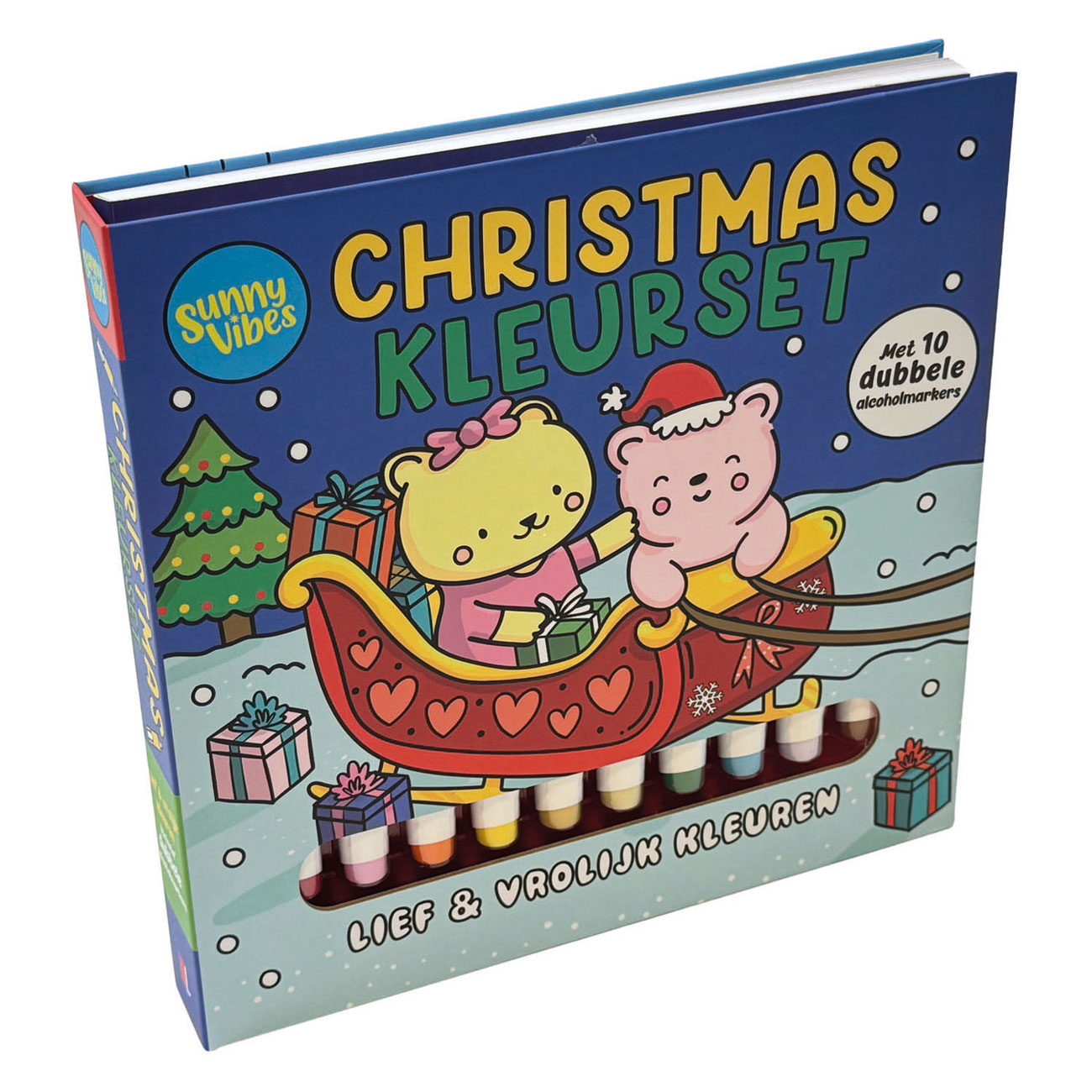 Kleurboek Sunny Vibes - Christmas met Kleurmarkers