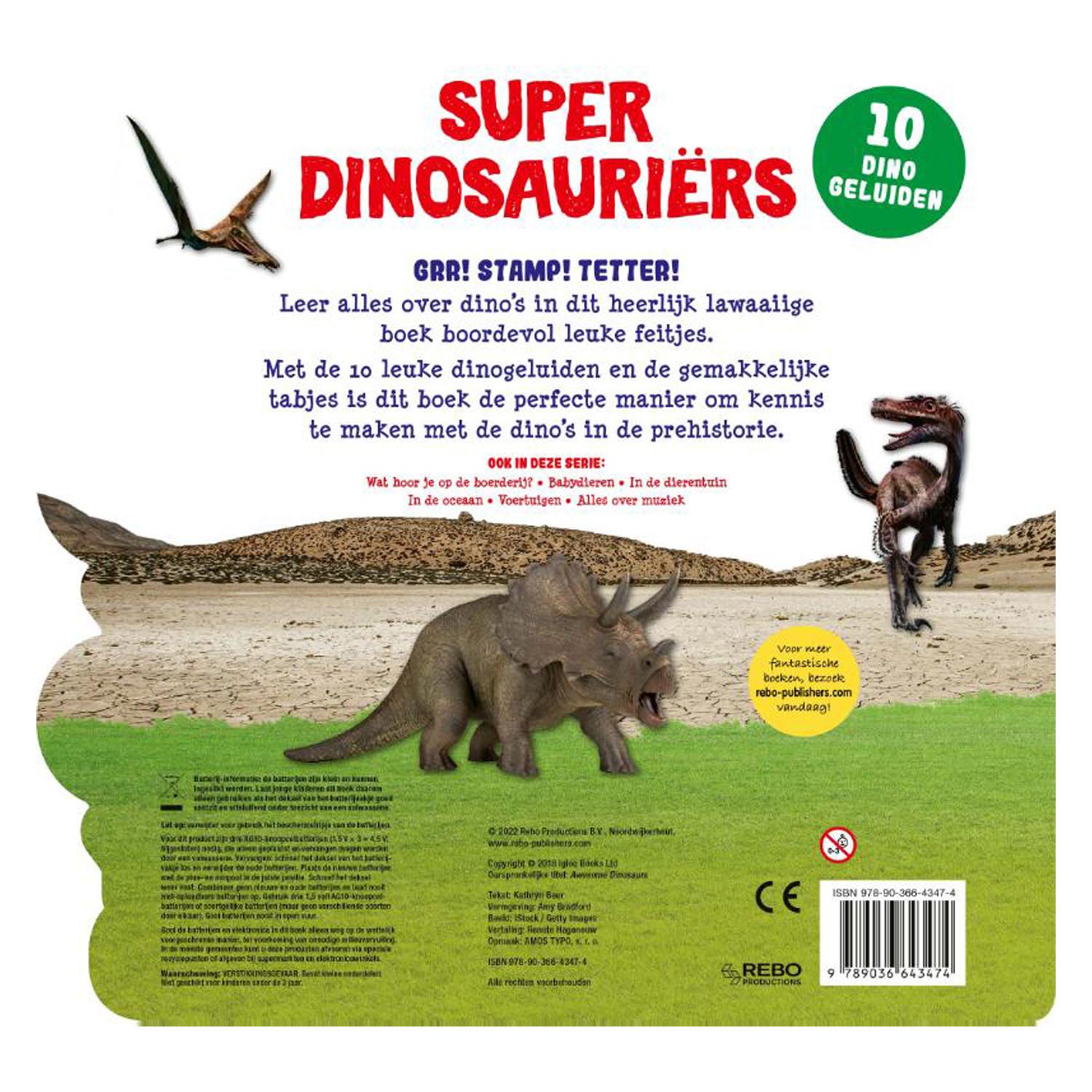 Geluidenboek Super Dinosauriers