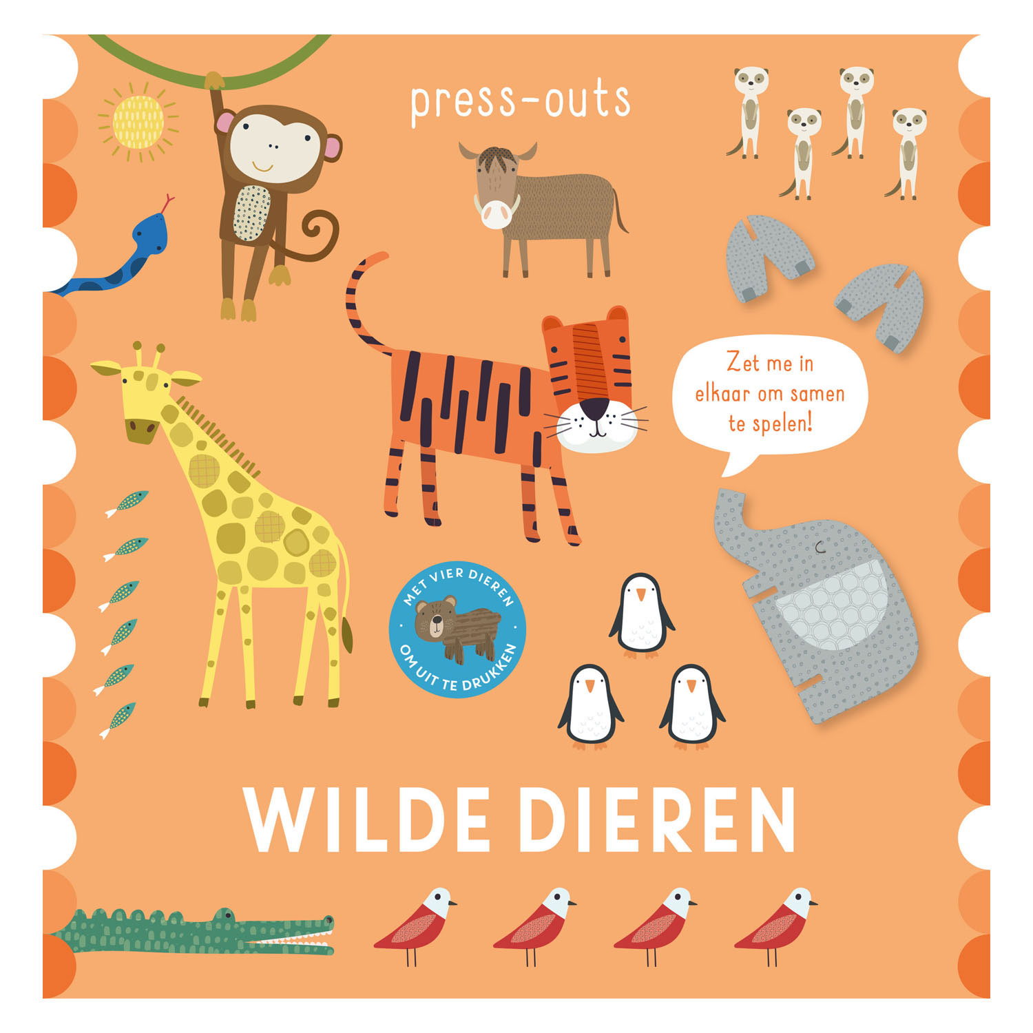 Kartonboek Press-Outs - Wilde Dieren