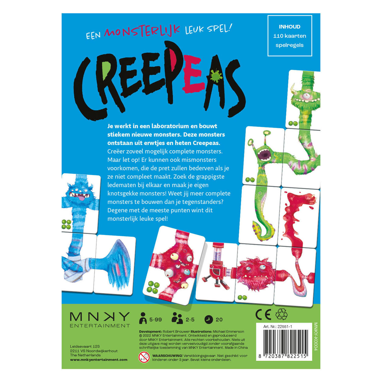 Mnky – Creepeas-Kartenspiel