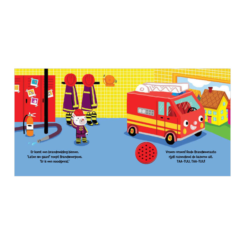 Rode Brandweerauto - Geluidenboek