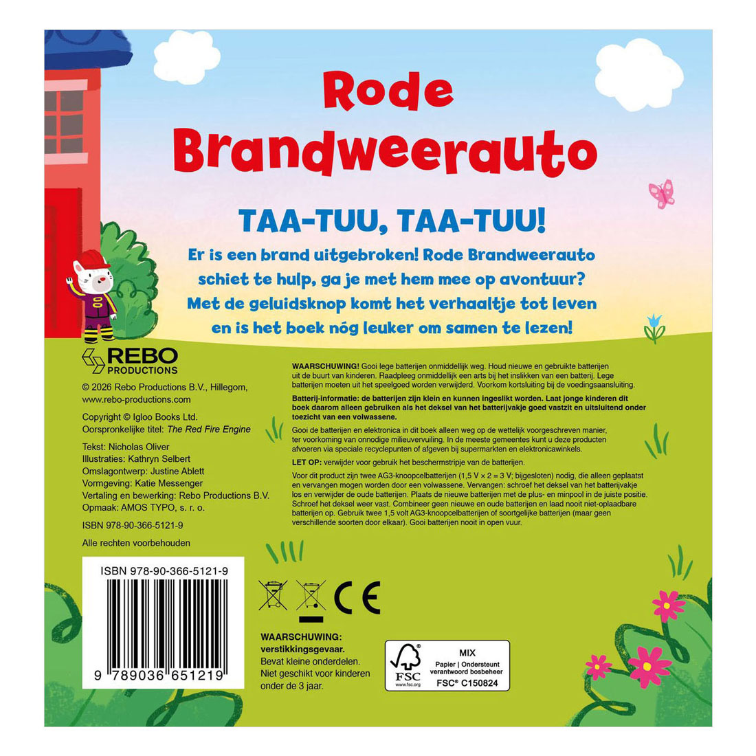 Rode Brandweerauto - Geluidenboek