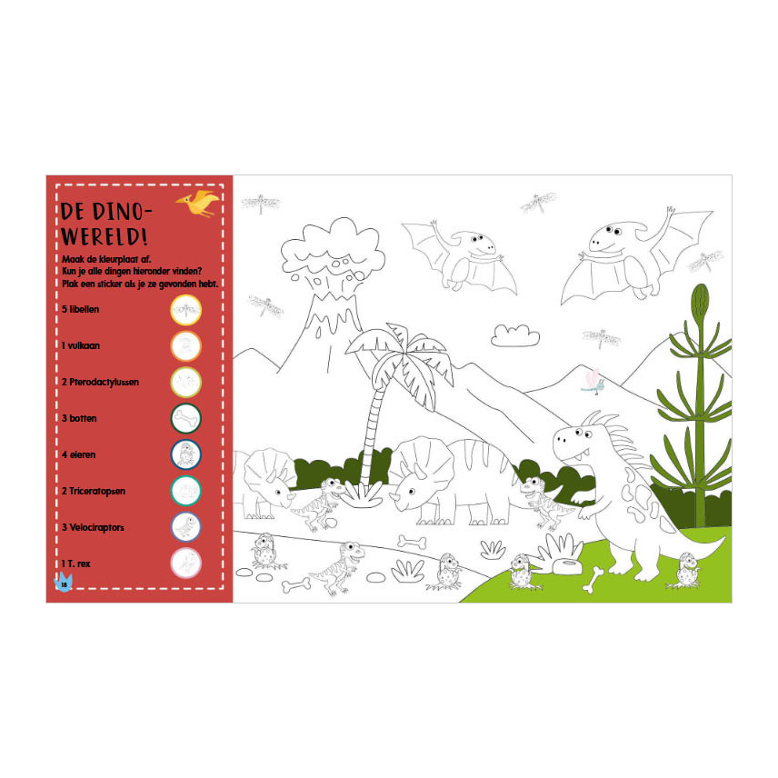 Doeboek Dino's - 1000 Stickers