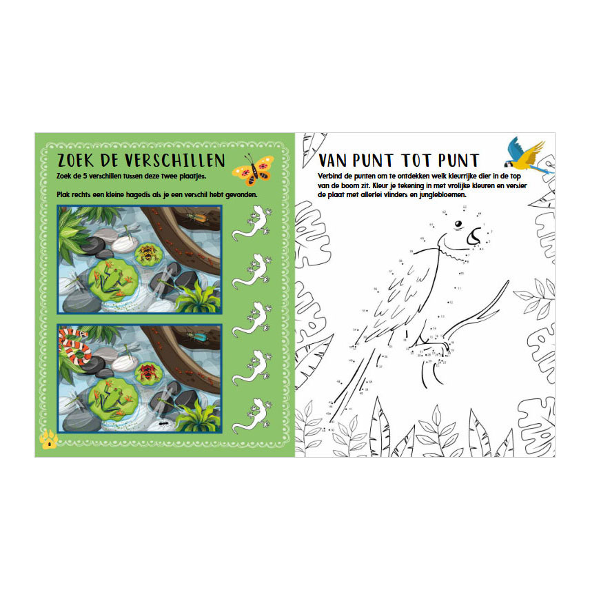 Doeboek Jungle - 1000 Stickers