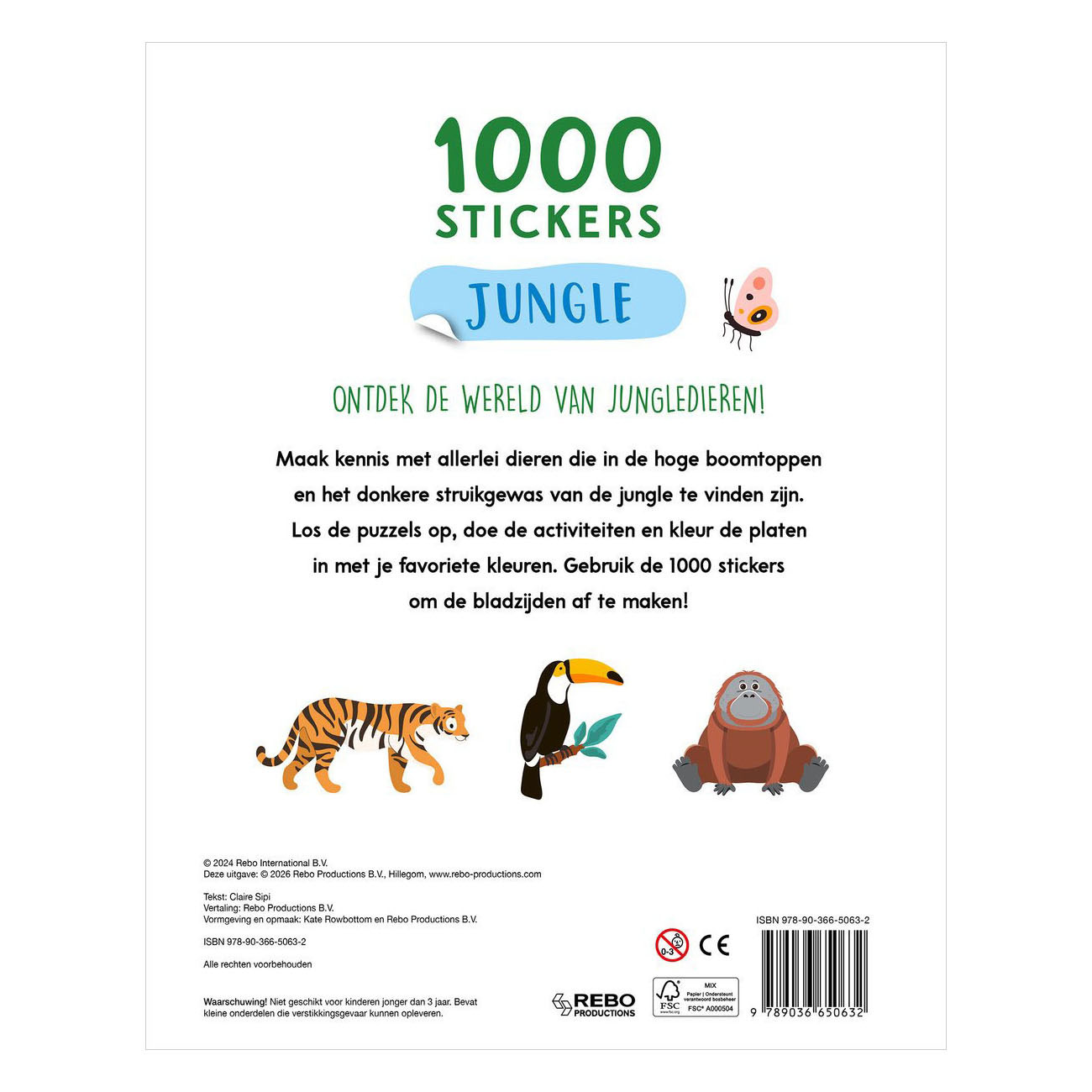 Doeboek Jungle - 1000 Stickers