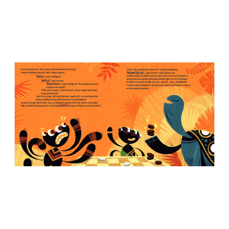 Anansi, die Spinne, und der Kampf gegen die Schildkröte