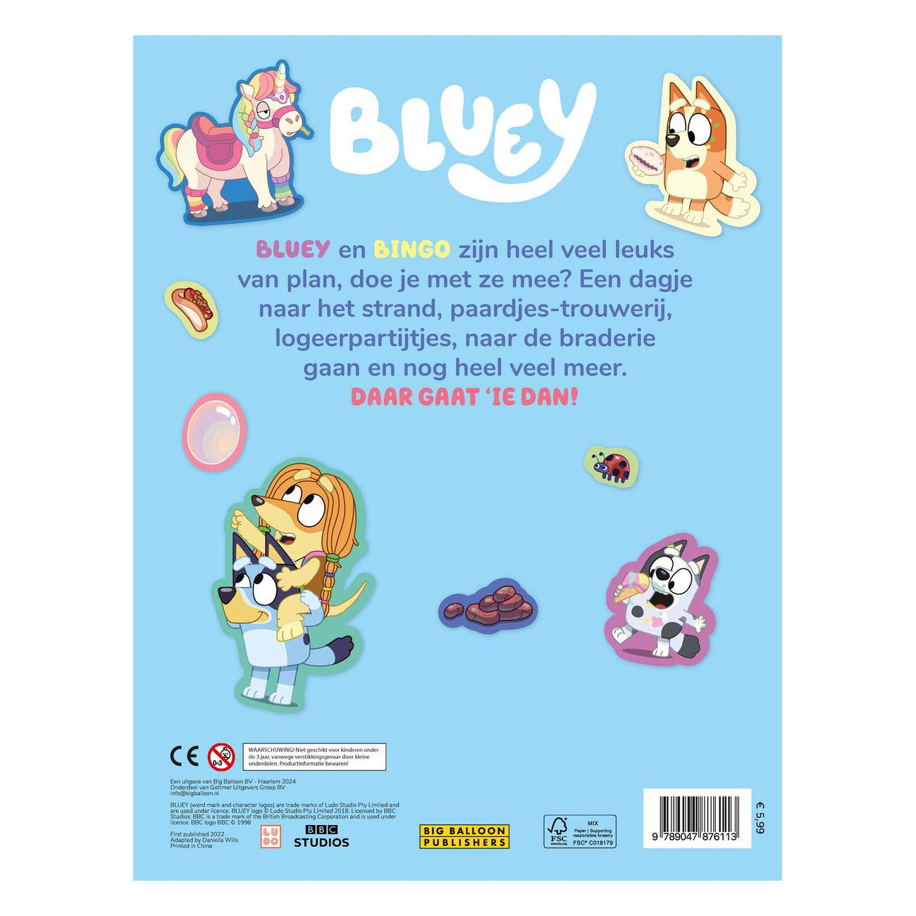 Bluey Sticker-Aktivitätsbuch zum Thema Zusammenkleben