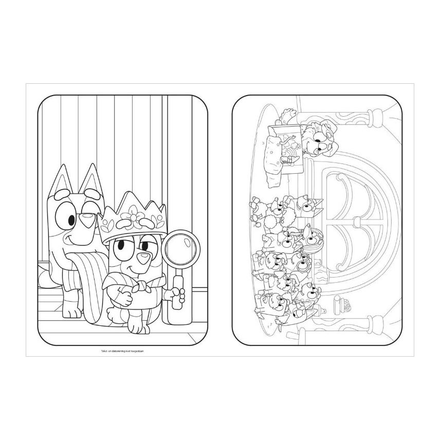 Livre de coloriage Bluey Super méga