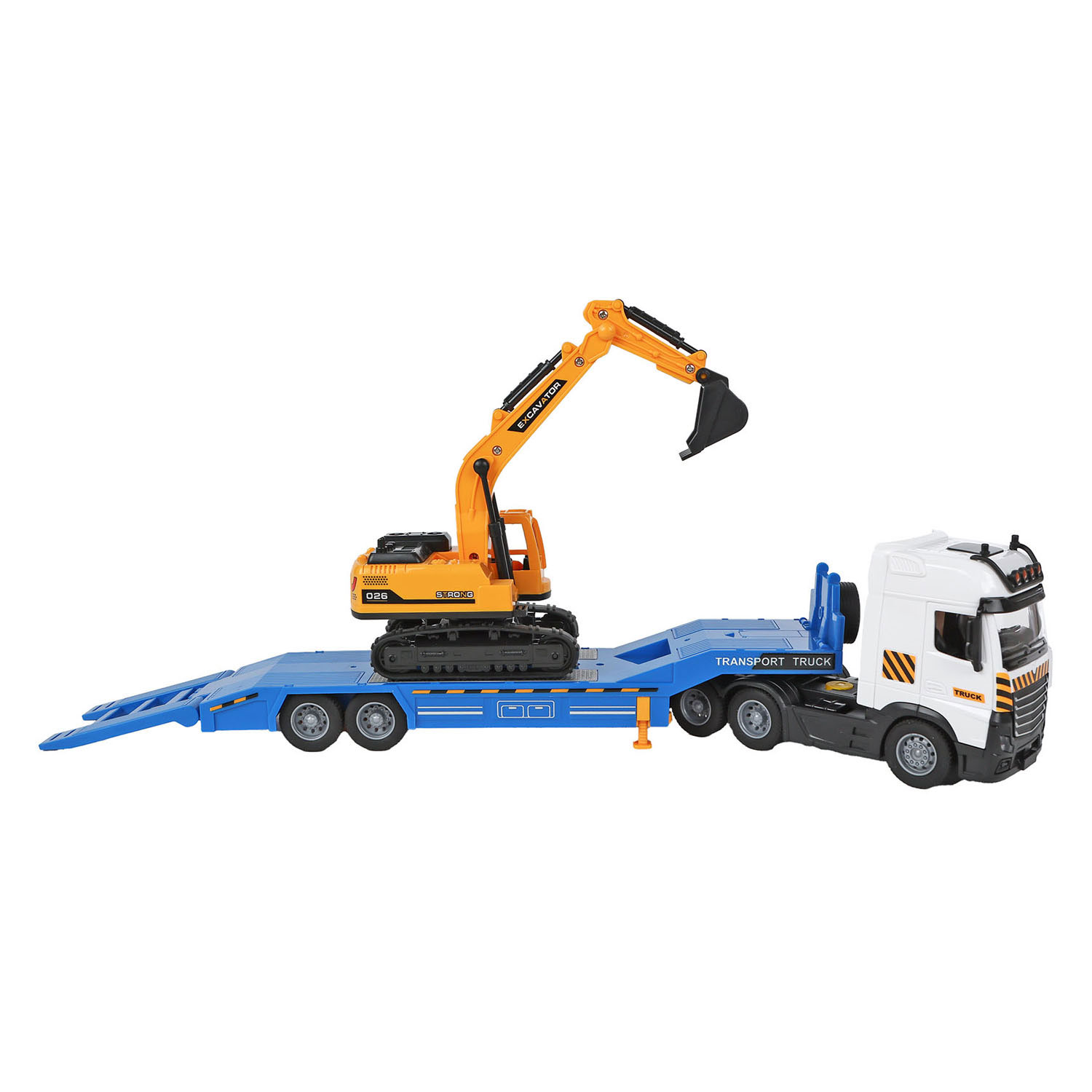 2-Play Vrachtwagen met Aanhanger en Kraan