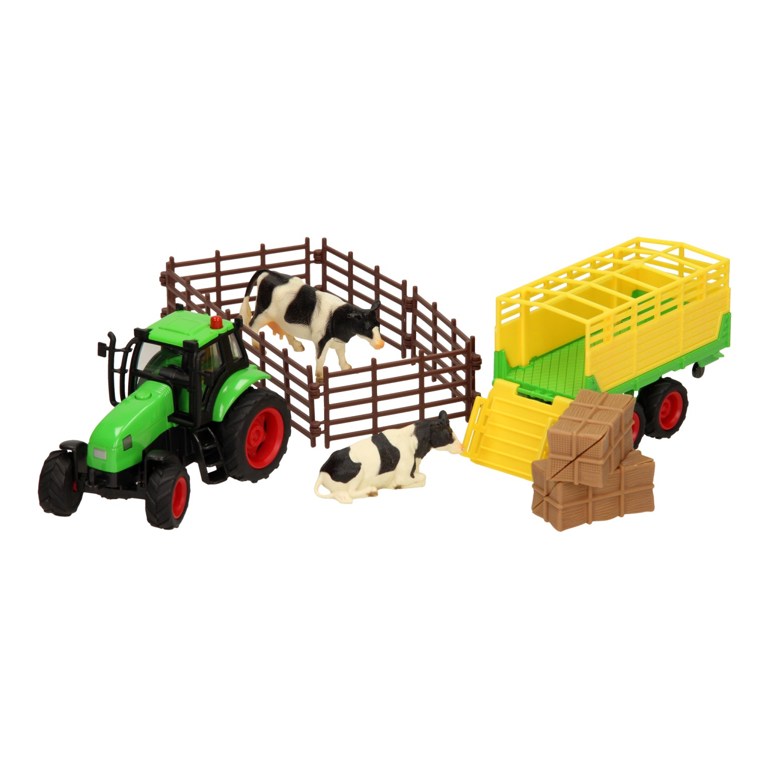 Kids Globe Tractorset met Accessoires 1:32