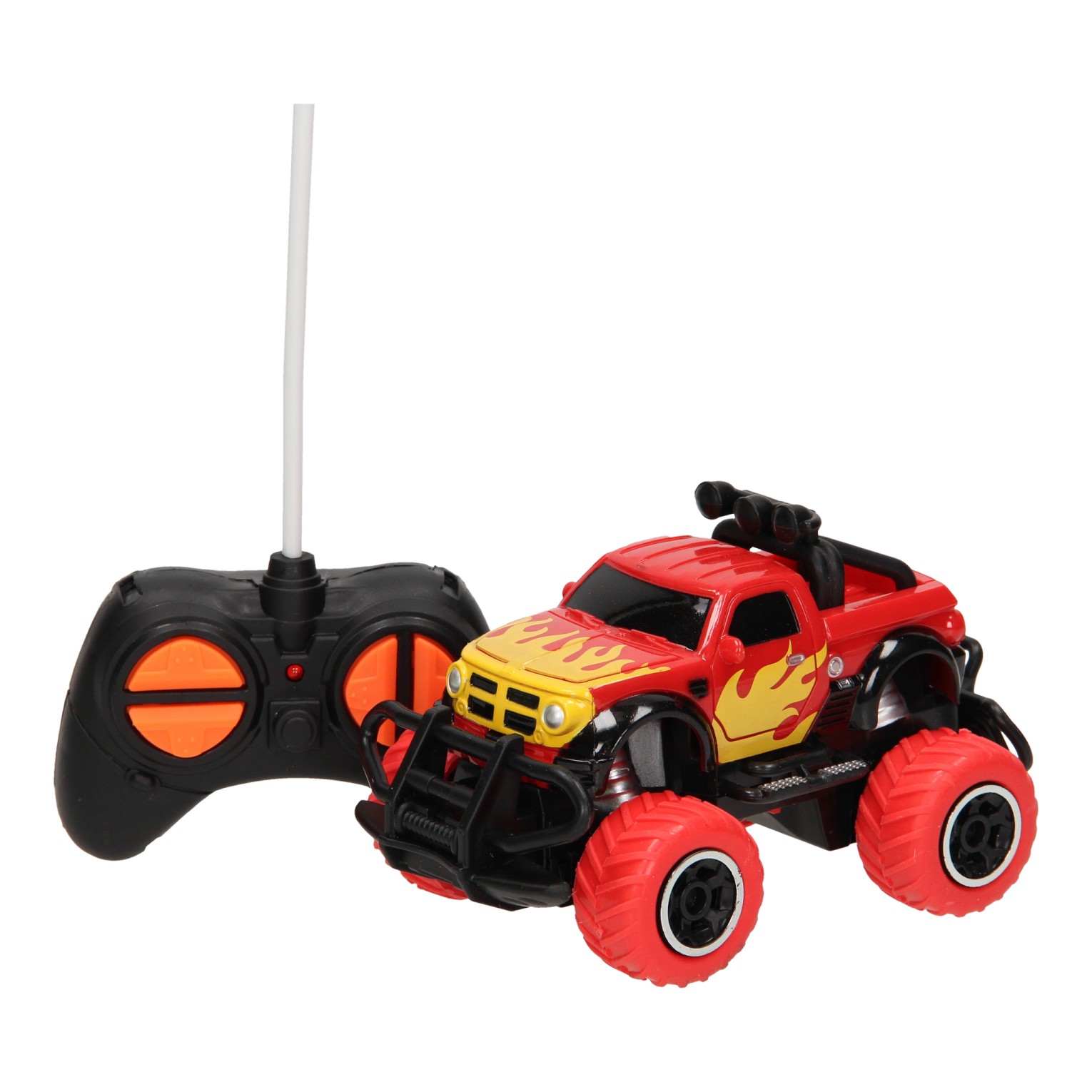RC Mini Big Wheel Monstertruck Rood, 13cm online kopen Lobbes Speelgoed
