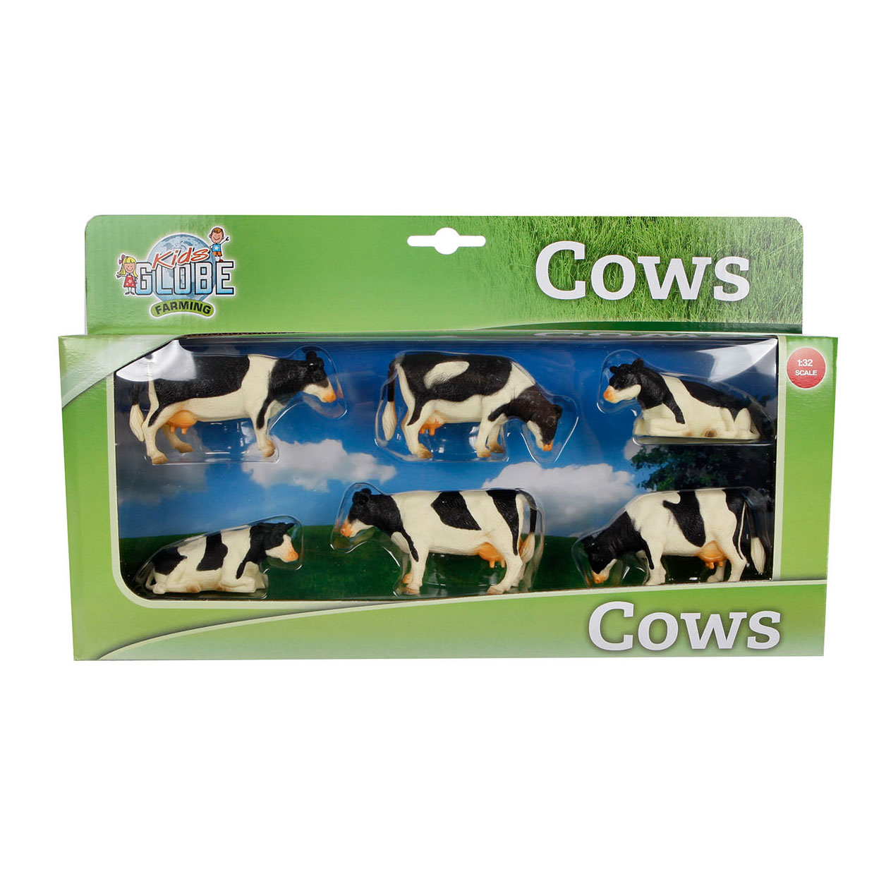 Kids Globe 571873 Bauernhoftier Kühe 2 Stück 1:32 stehend Blitzversand per DHL 