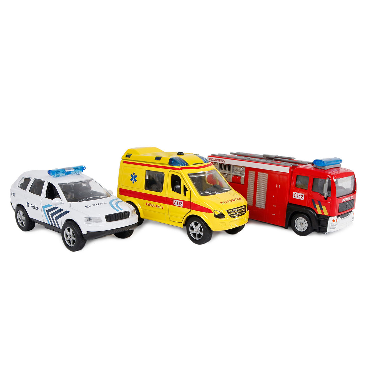 2- Play aux véhicules de service d'urgence moulés sous pression Belgique
