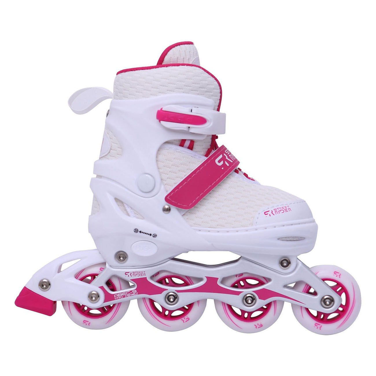 Street Rider Pro Inline Skates Weiß, Größe 33-37