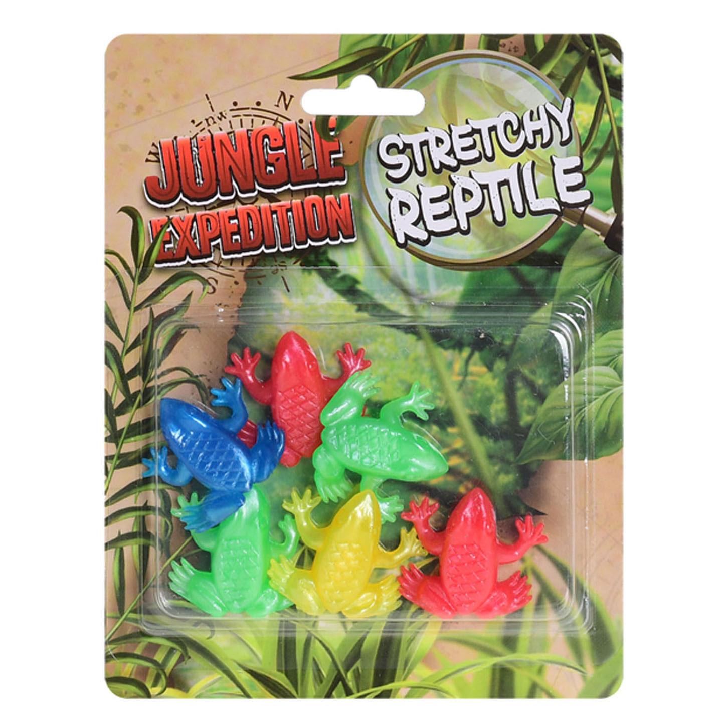 Reptiles extensibles de l'expédition dans la jungle. 6 pièces.