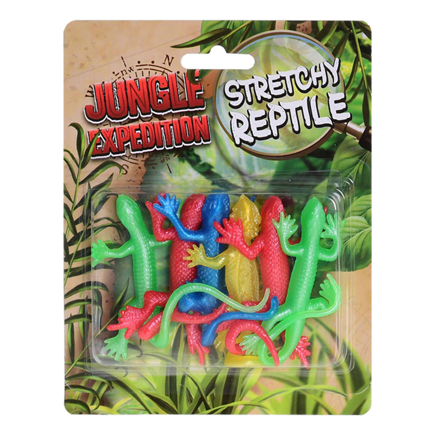Reptiles extensibles de l'expédition dans la jungle. 6 pièces.