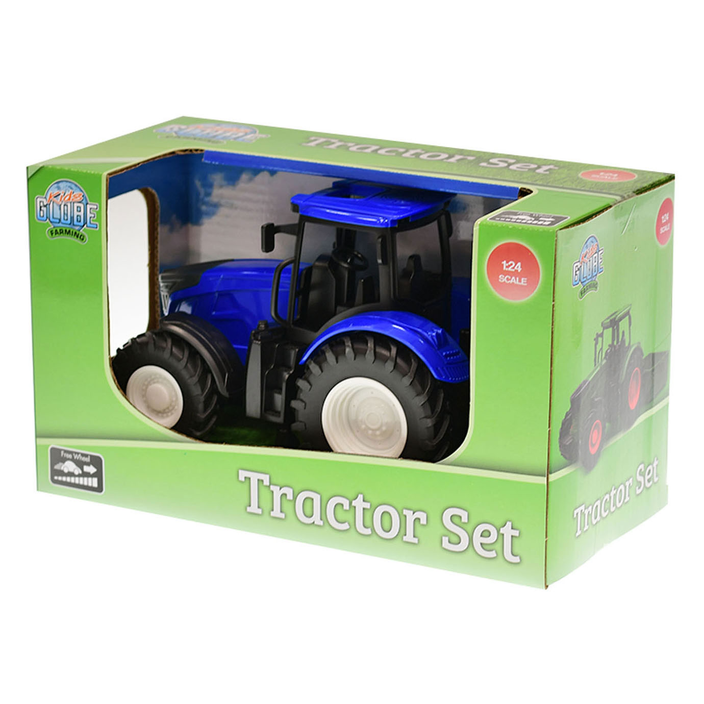 Tracteur Kids Globe avec benne - Bleu