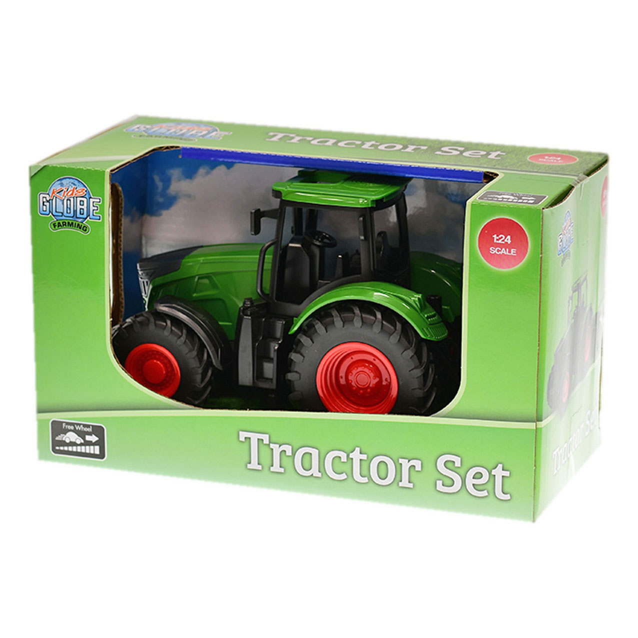 Kids Globe Tractor met Kiepbak - Groen