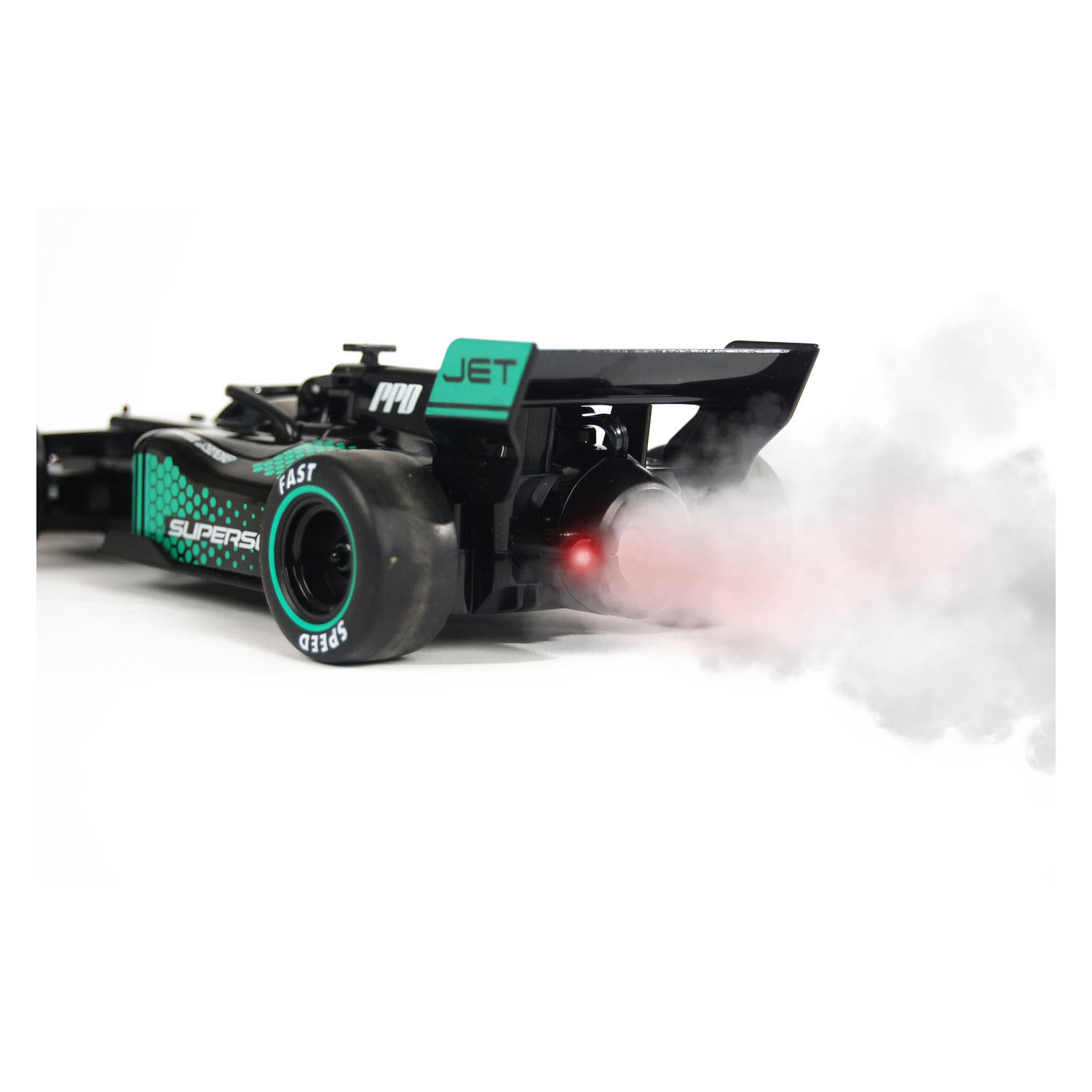 Voiture de course contrôlable Roadstar C Formula avec fumée et lumière 2,4 GHz, 22 cm