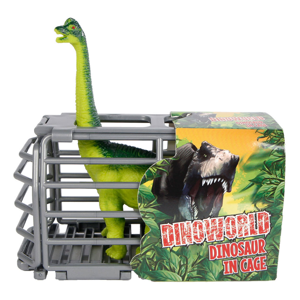 Dinoworld Dinosaurier-Spielfigur im Käfig