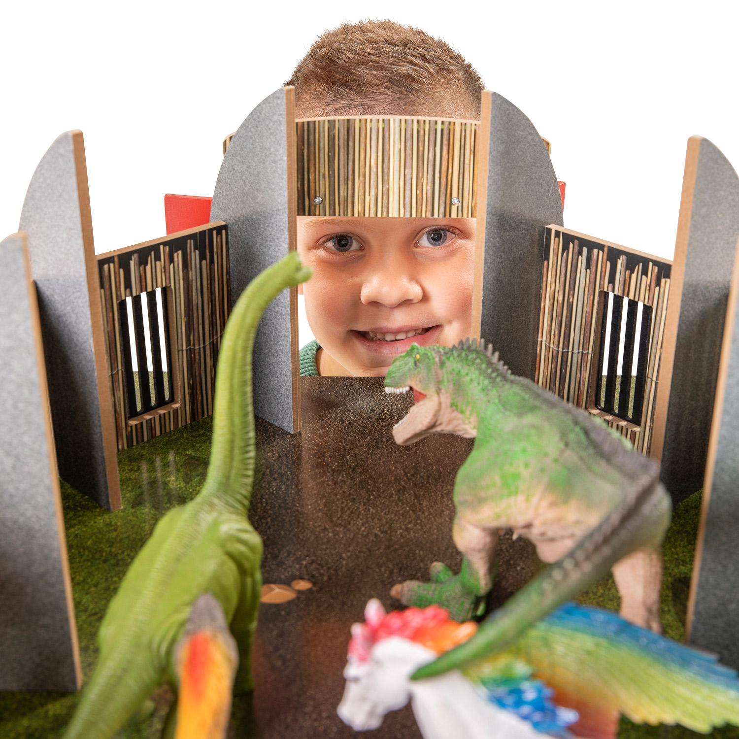 Dinoworld Houten Dinosaurus Park met Uitkijktoren Speelset