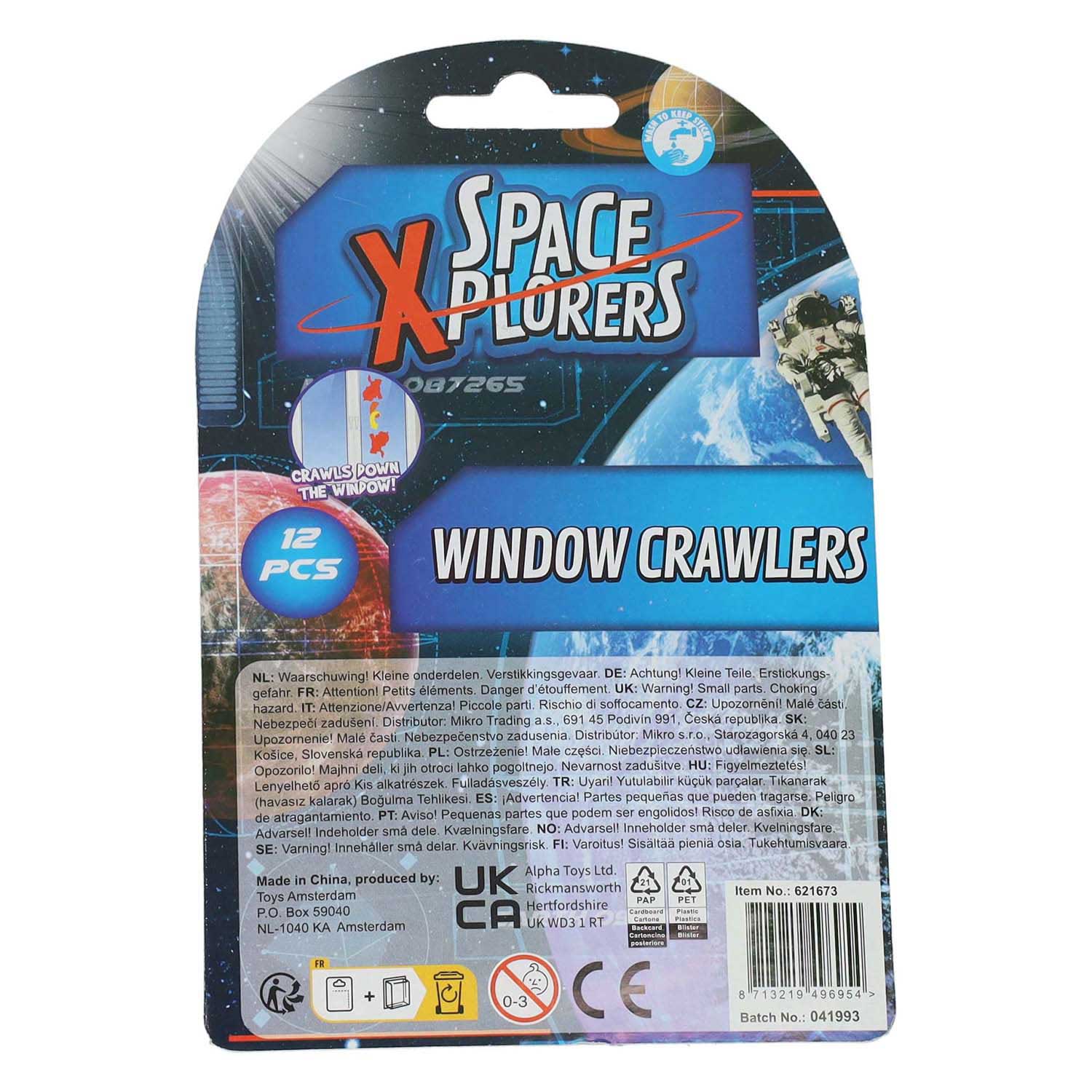 Space Xplorers Coureurs de Fenêtre Astronaute 2cm, 12pcs.