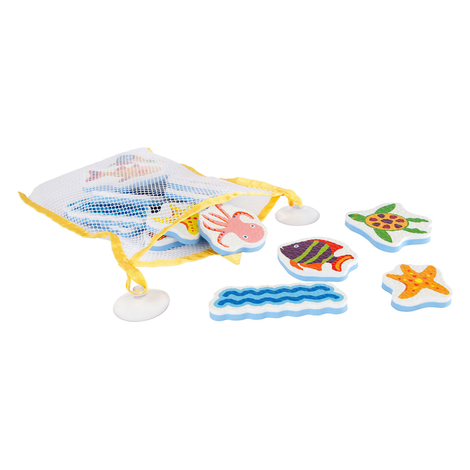 Figurines collantes pour bain moussant Mini Club Animaux marins, 16 pcs.