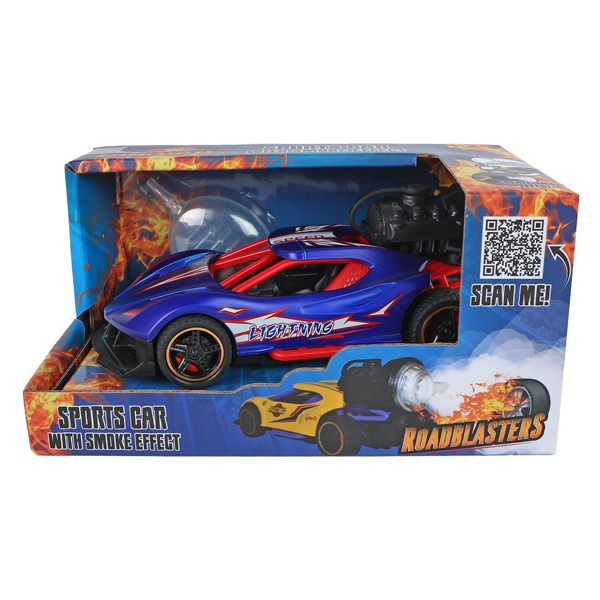 Voiture de course à traction Roadblasters avec fumée, lumière et son