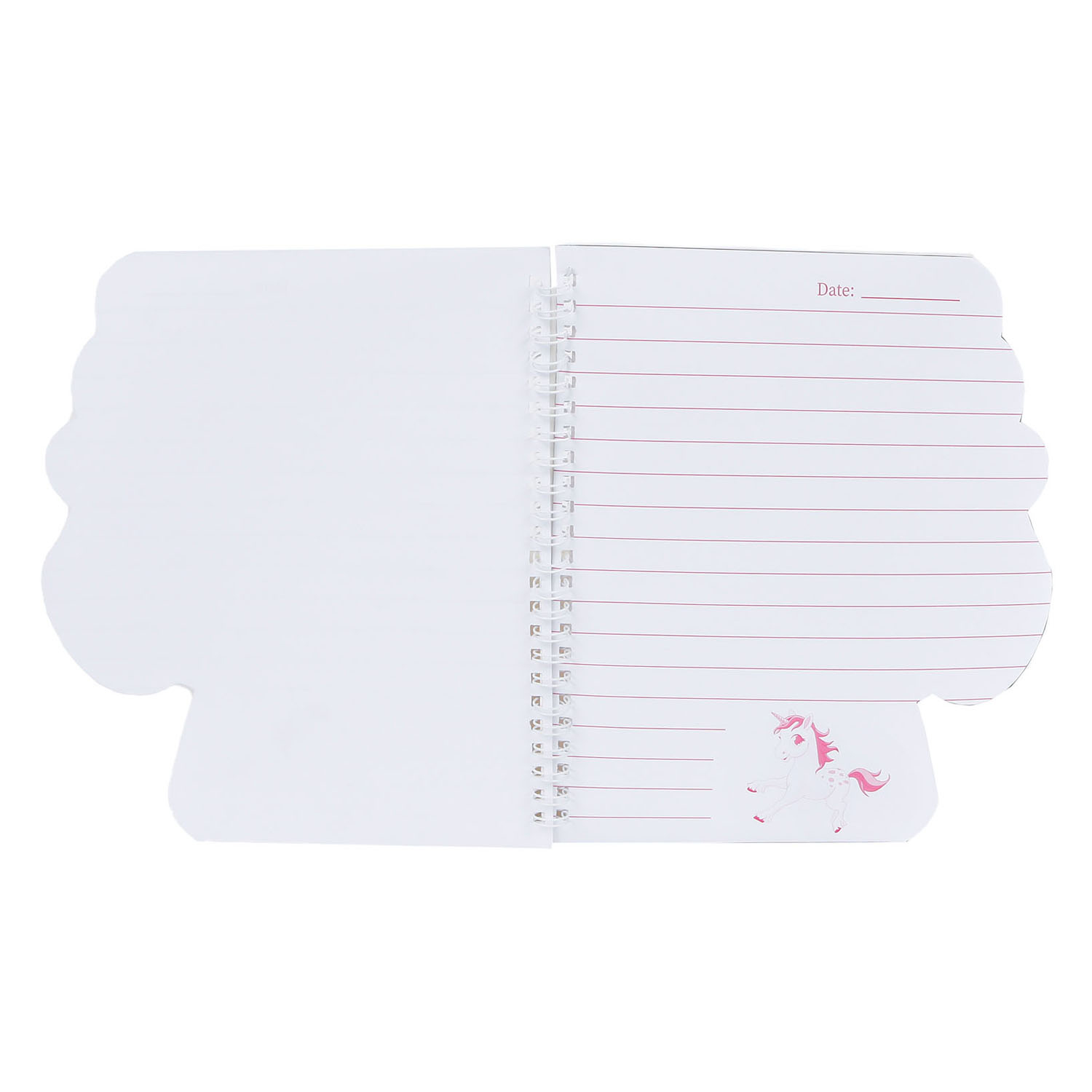 Carnet de paillettes licorne