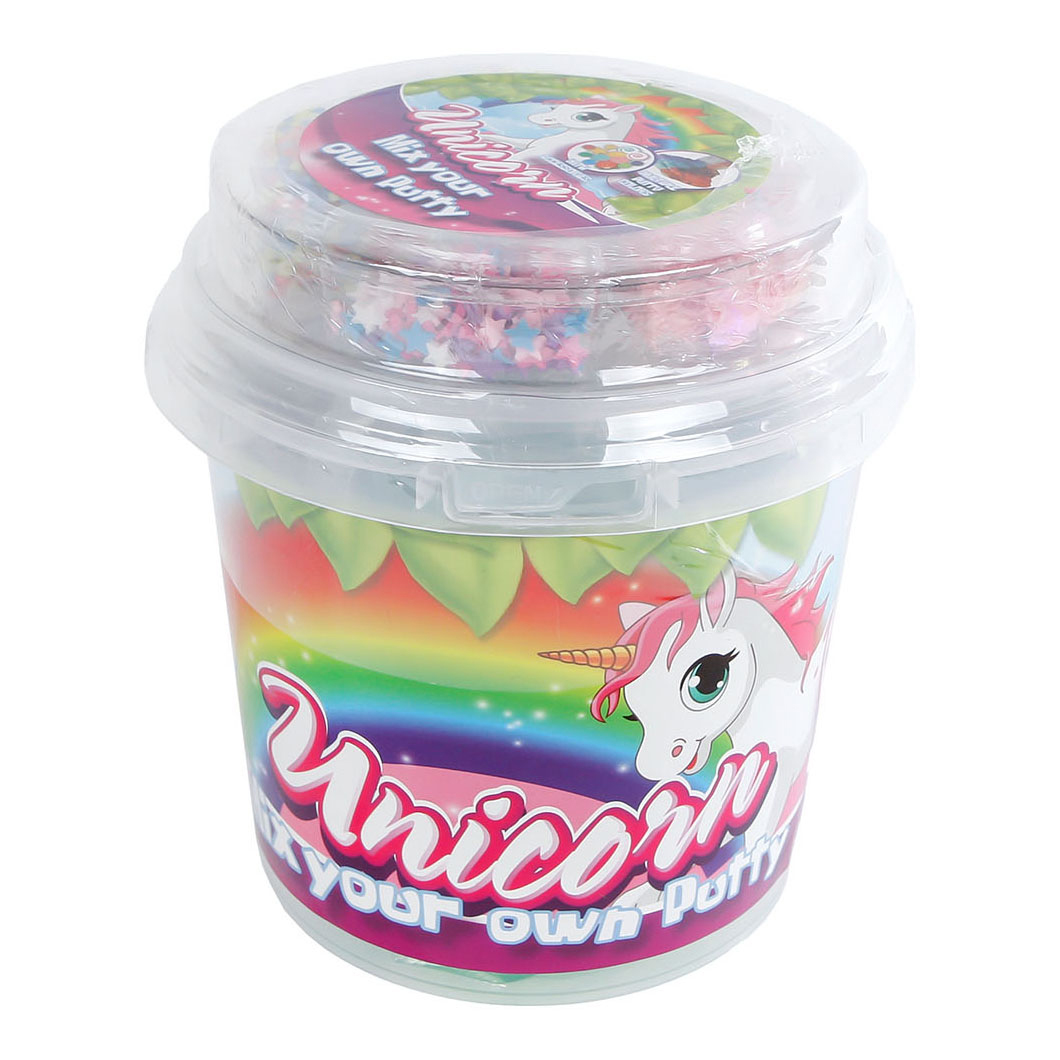 Mischen Sie Ihren eigenen Einhorn-Putty mit Glitzer und Perlen, 700 Gramm