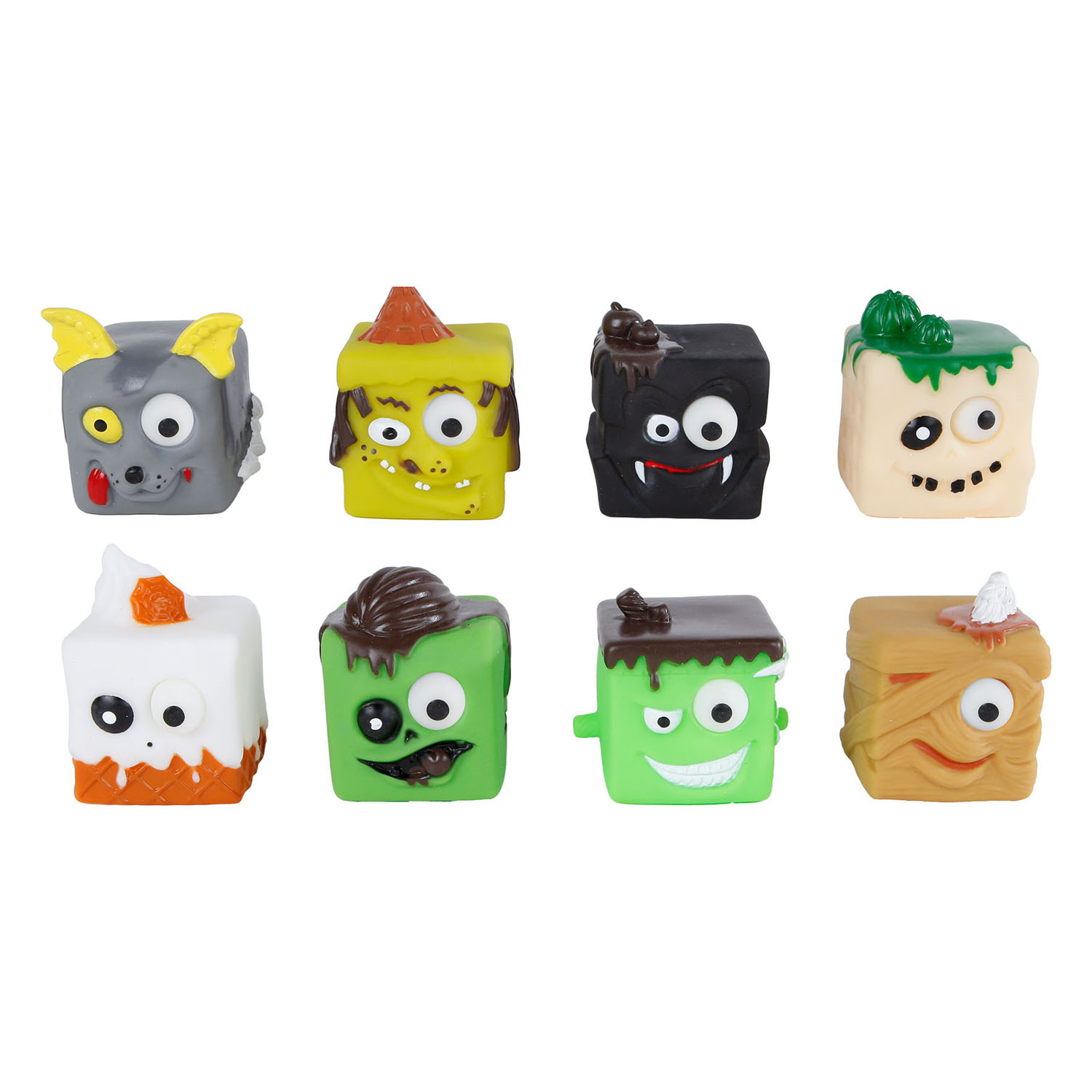 Brainboooom Blockmonster mit großen Augen, 6 cm