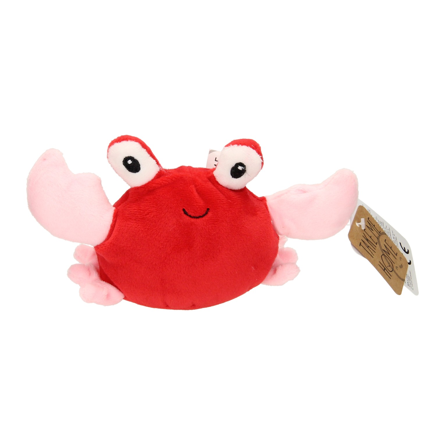 Take Me Home Waterdier Knuffel Pluche - Krab,15cm